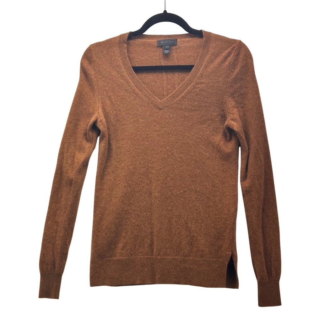 Saks Fifth Avenue Cashmere Burnt Sienna Sweater‎